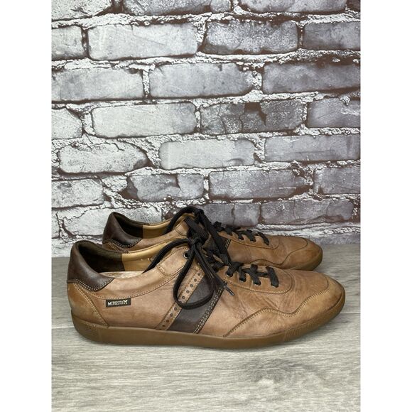 Mephisto Chestnut Brown Leather Steve Urban Sneaker Shoes Men’s Sz 10.5M US/44EU - Picture 3 of 16